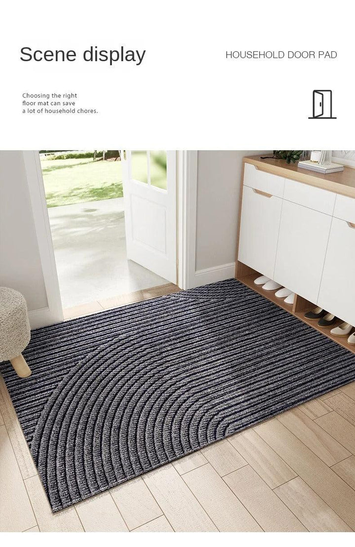 Skanto | Moderne, nordisk stil PVC dørmatte │ Sklisikker dørmatte for inngangsområdet │ Sandfjernende fotmatte