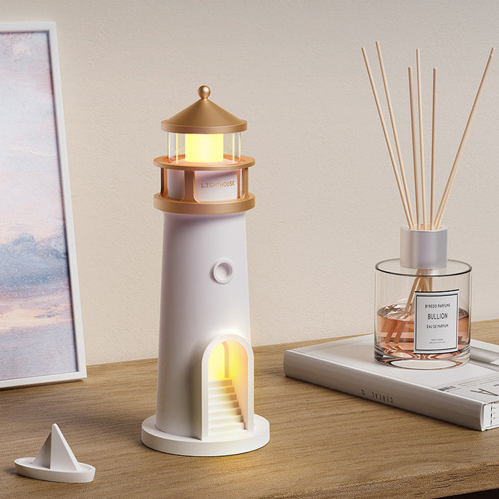 Skanto | Lighthouse Høyttaler Bluetooth Lampe Måneskinn Miljøbelysning Beste Gave