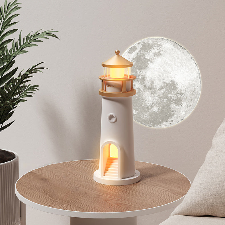 Skanto | Lighthouse Høyttaler Bluetooth Lampe Måneskinn Miljøbelysning Beste Gave