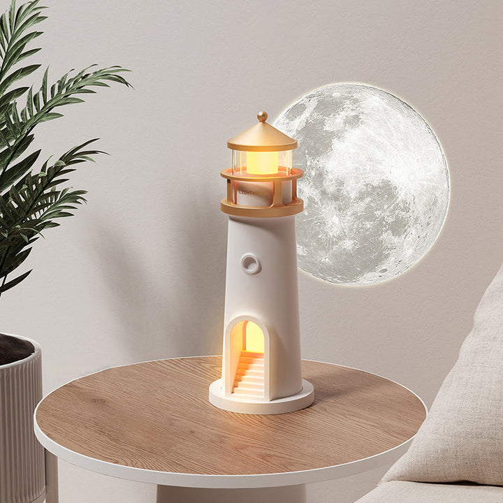 Skanto | Lighthouse Høyttaler Bluetooth Lampe Måneskinn Miljøbelysning Beste Gave