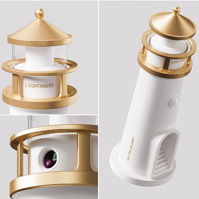 Skanto | Lighthouse Høyttaler Bluetooth Lampe Måneskinn Miljøbelysning Beste Gave