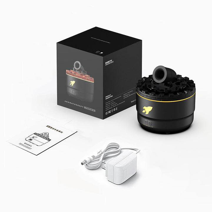 Skanto | Cannon Luftfukter Aroma Diffuser Vannmist Nattlys Lava Perfekt Gave