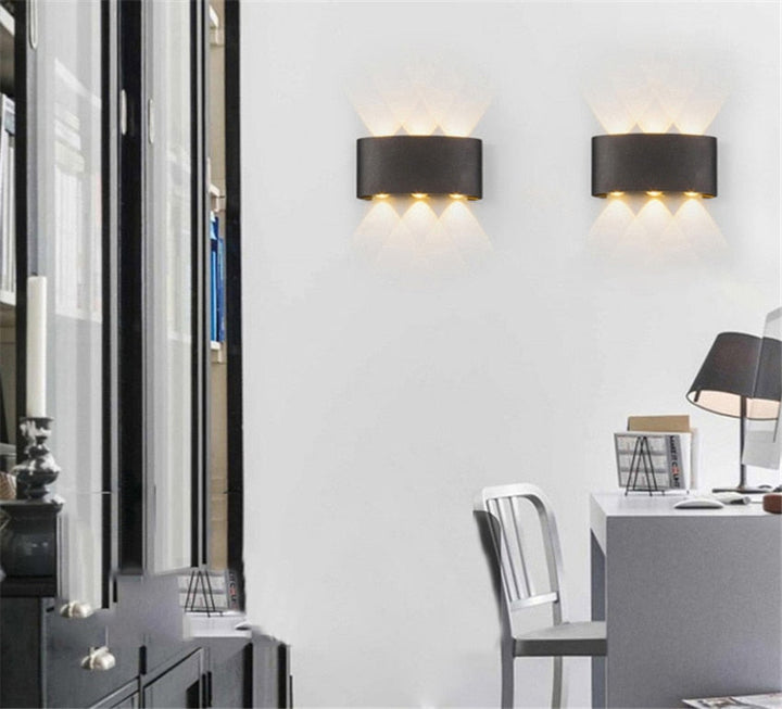 Skanto | Moderne vanntett LED vegglampe for innendørs og utendørs bruk | Stilig og energieffektiv belysning