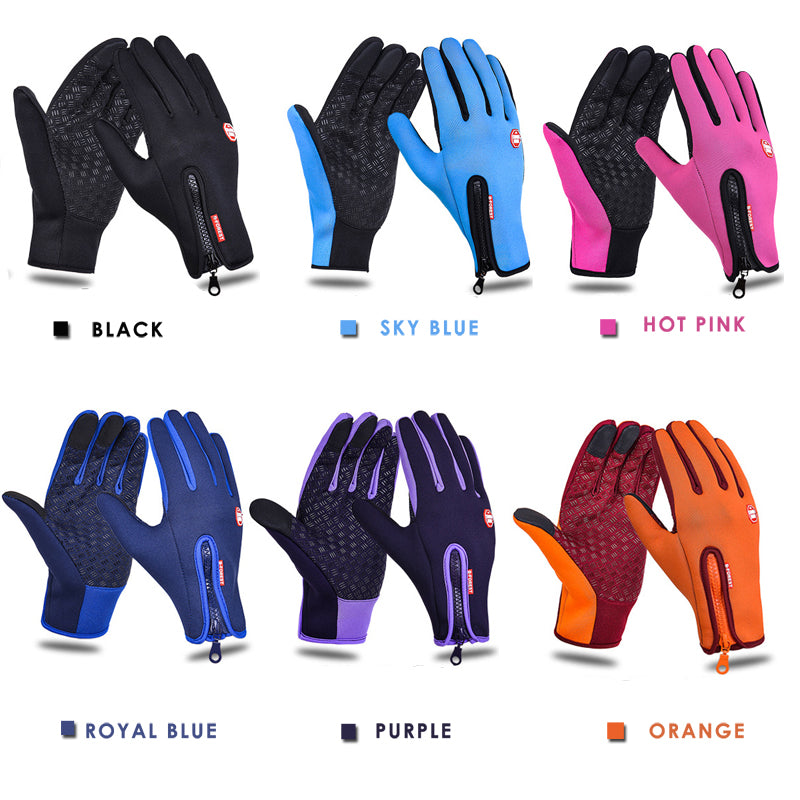 Winterhandschuhe, isoliert, wasserabweisend, Touchscreen-kompatibel, ideell zum Autofahren, Radfahren, Skifahren, Camping and Wandern, Unisex