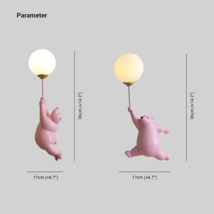 Skanto | Design Øl LED Vegglampe - TeddyGlow