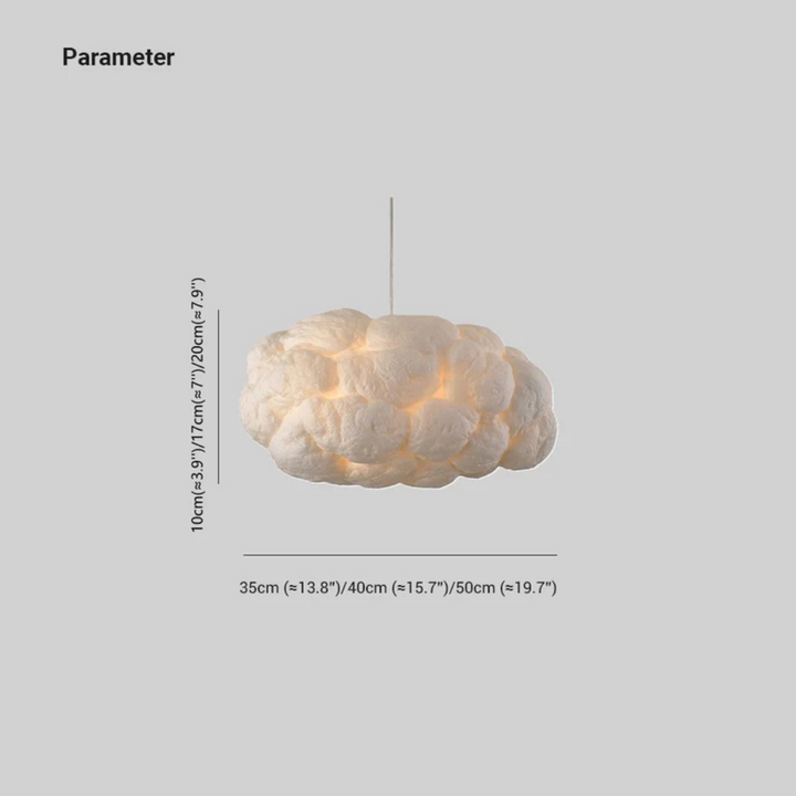 Skanto | Design Cloud LED Pendel Lys Hvit PVC/Bomull - Nimbus