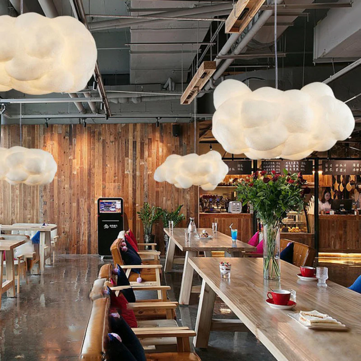 Skanto | Design Cloud LED Pendel Lys Hvit PVC/Bomull - Nimbus