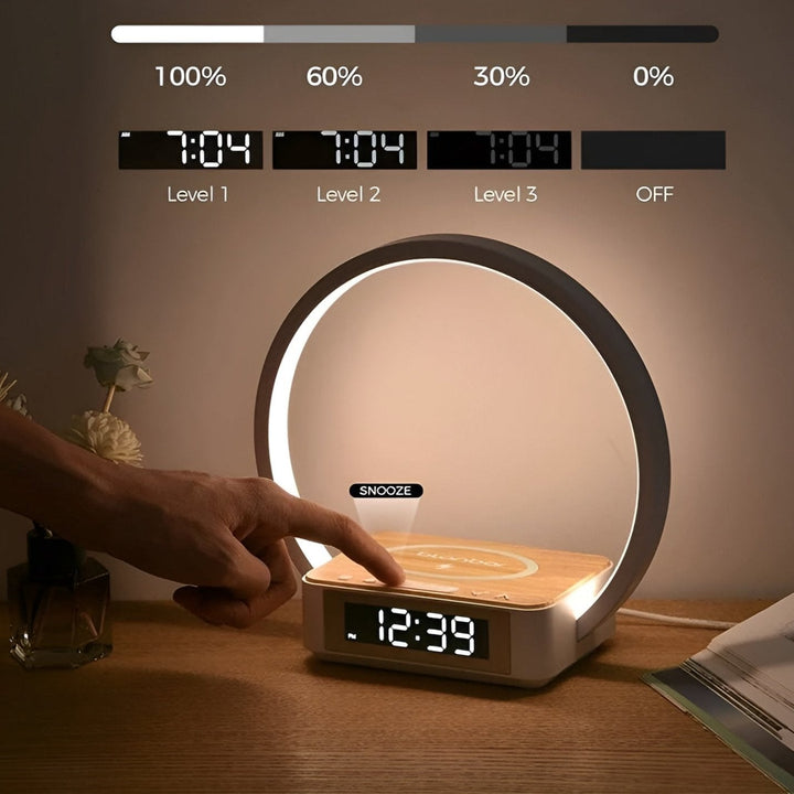 Skanto | Design Nattlys med Lader og Skånsom Vekkefunksjon - LumoRise