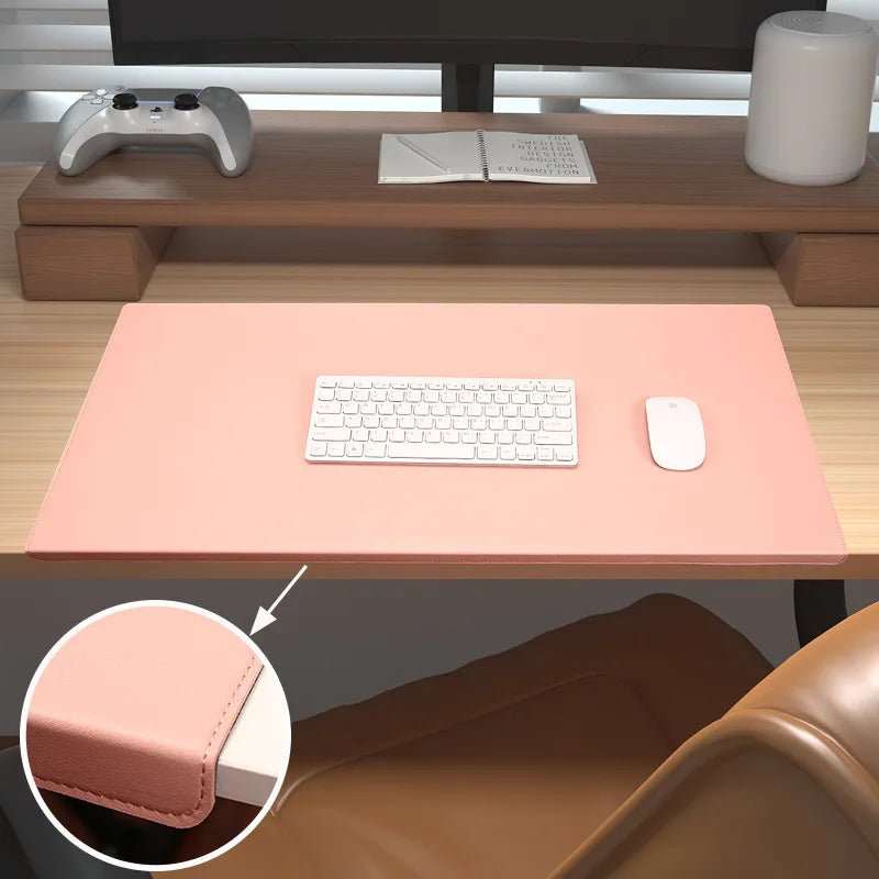 Skanto | RESTEDGE – Ergonomisk PU-lær skrivebordsmatte med håndledds- og albuestøtte