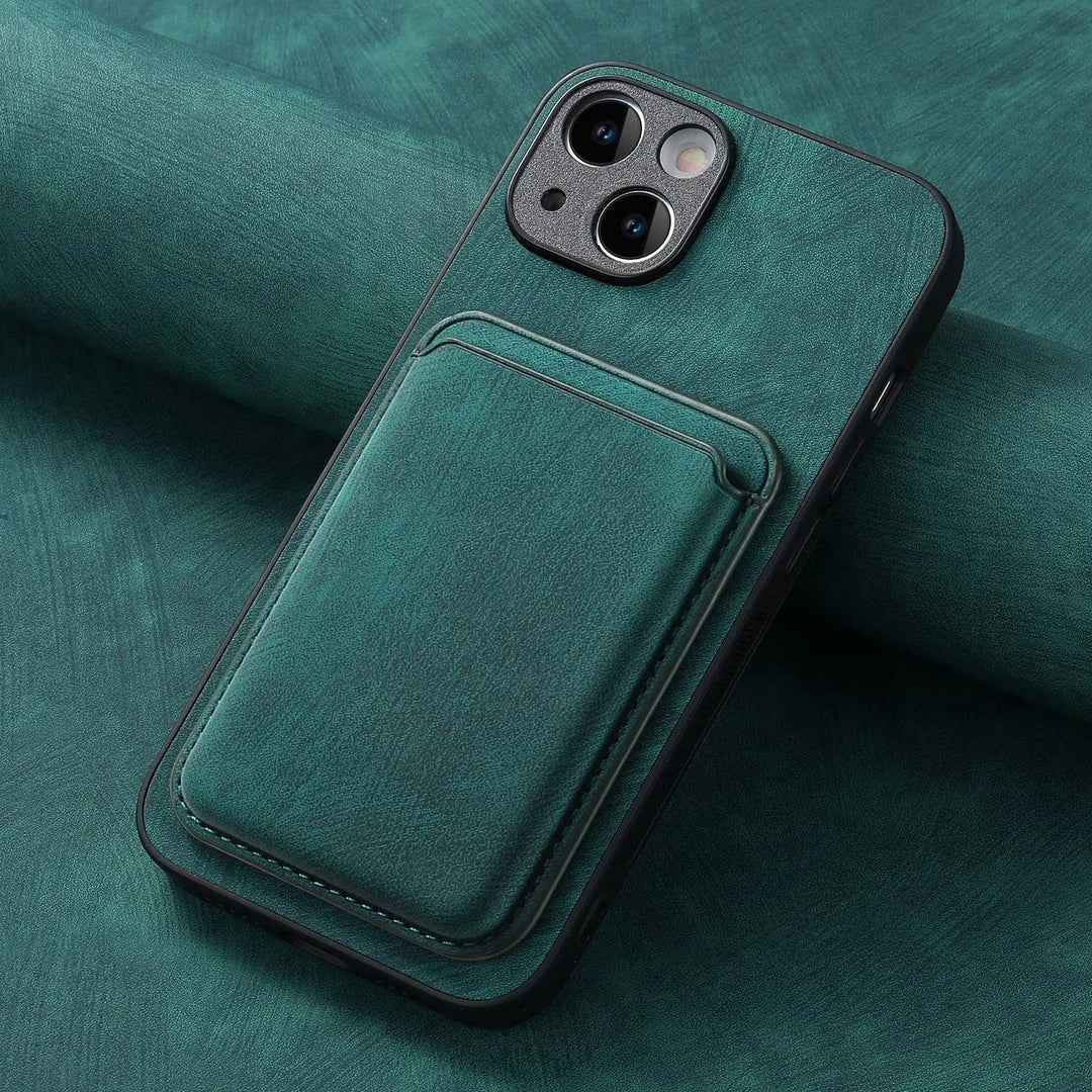 Skanto |  Magsafe iPhone-deksel Magnetisk lær kortholder