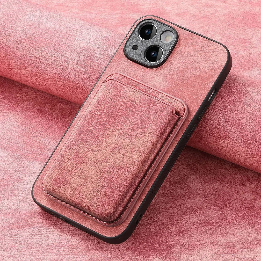 Skanto |  Magsafe iPhone-deksel Magnetisk lær kortholder