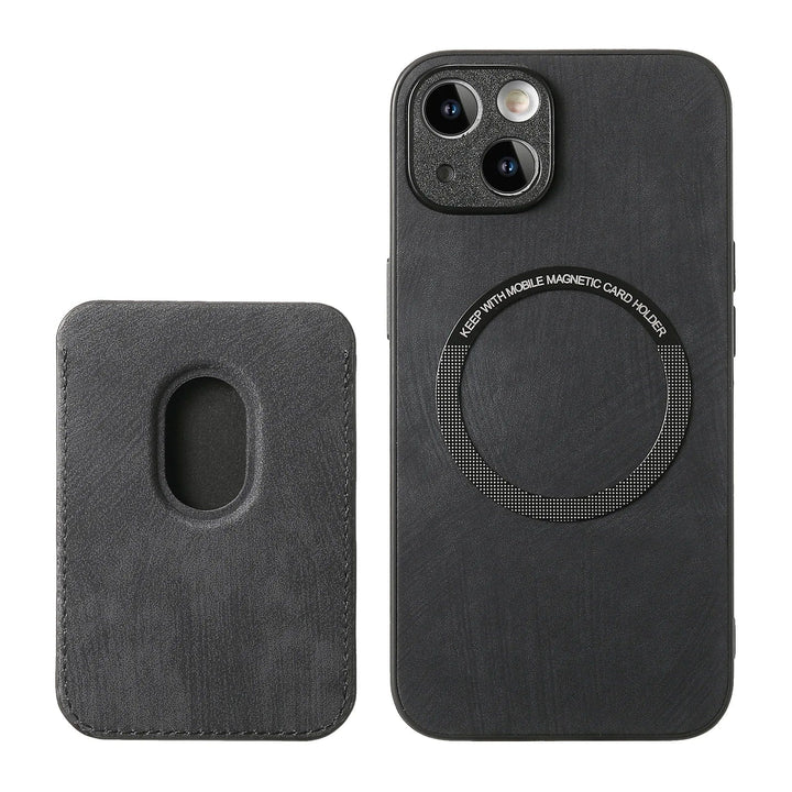 Skanto |  Magsafe iPhone-deksel Magnetisk lær kortholder