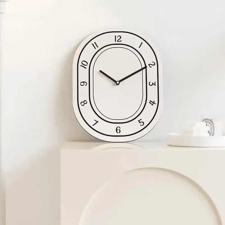 Skanto | Kreativ Minimalistisk Hvit Veggklokke