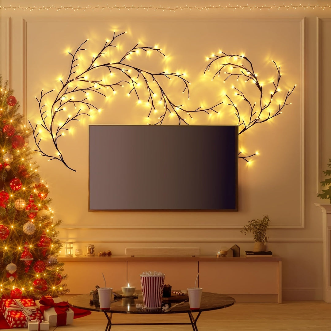 Wandleuchten med LED-Weidenzweig-Design