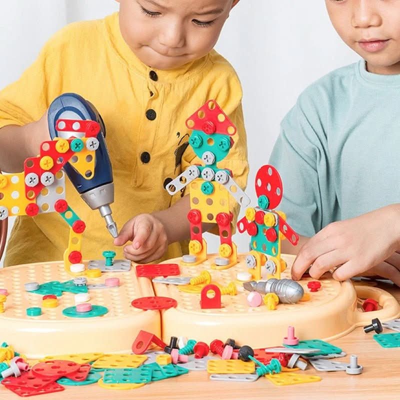 Skanto | Kreativt konstruksjon leketøy med mini boremaskin for barn fra 6 år og oppover
