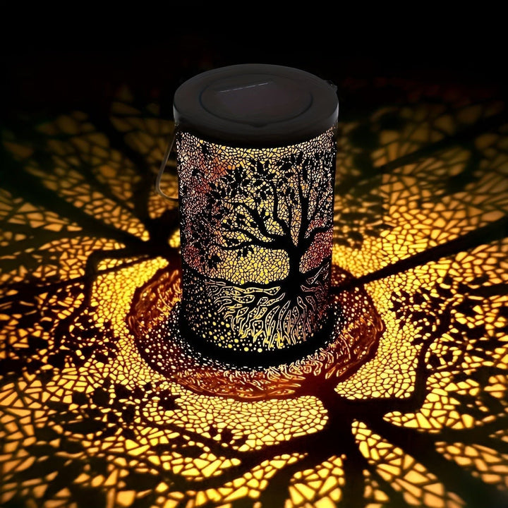 SolarArt Lantern – Luksuriøs metallkunstdekorasjon, solcelledrevet utendørslykt