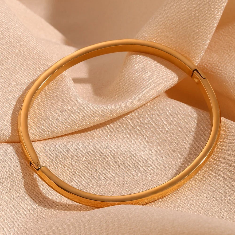 Skanto | Diamantaksetert Gull Armring