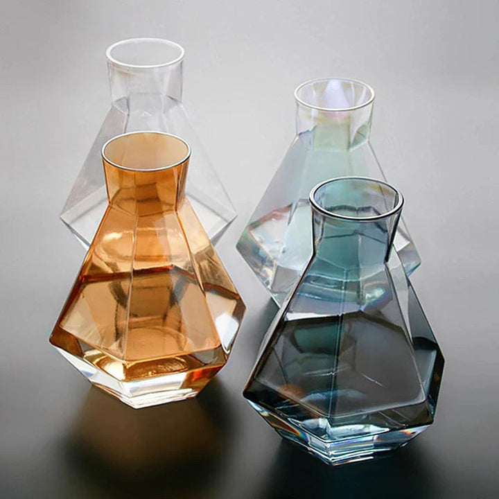 Diamond Type Glass Water Bottle Pitcher Drinkware Creative Drinkware | Skanto