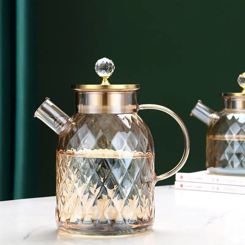 Diamant Type Glass Vannkoker Kreativ Glass Kasserolle Flaske | Skanto
