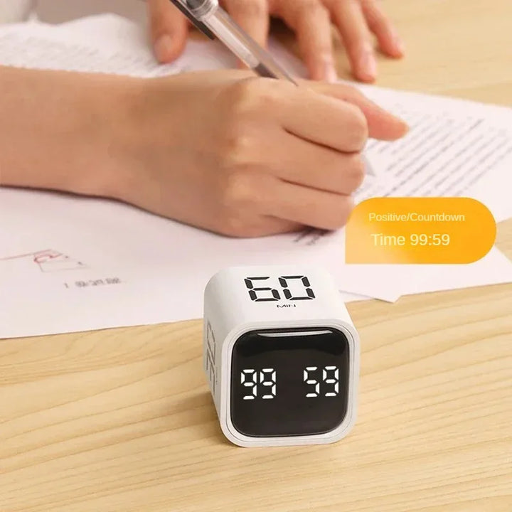 Time Cube SlimTimer – Bærbar LED terningtimer med bevegelsessensor | Skanto
