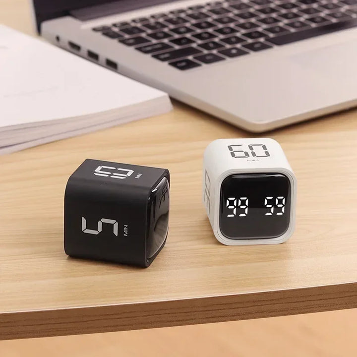 Time Cube SlimTimer – Bærbar LED terningtimer med bevegelsessensor | Skanto
