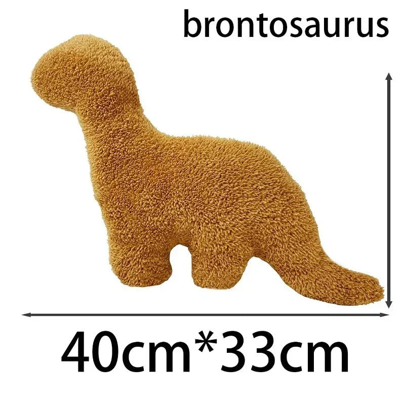 Skanto | Dino Nugget Plysjpute: Søt Dino Kylling Nugget Pute