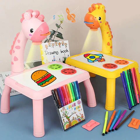 Skanto | DinoBoard – Kreativt tegnebrett med 12-dels sett for små kunstnere