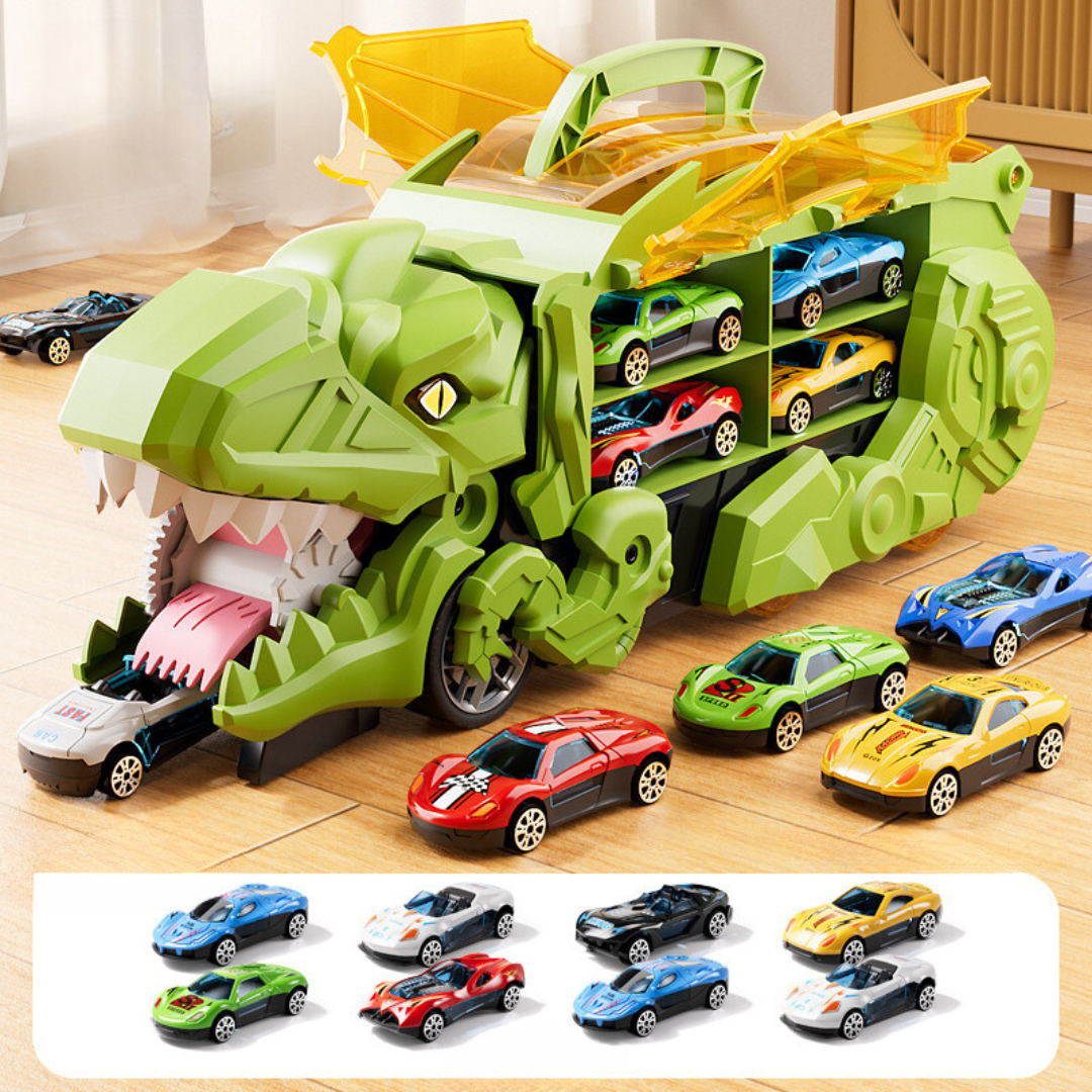Skanto | Leke Bil Dinosaur Transformer Truck Lekesett