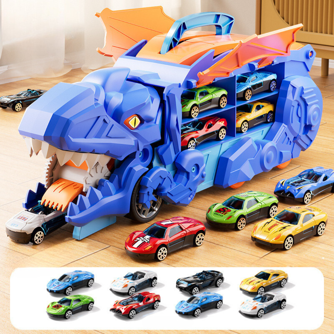 Skanto | Leke Bil Dinosaur Transformer Truck Lekesett