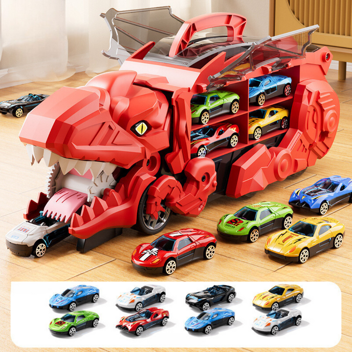 Skanto | Leke Bil Dinosaur Transformer Truck Lekesett