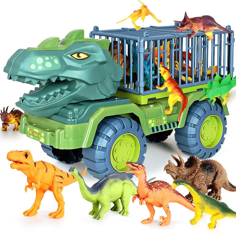 Skanto | Barn Dinosaur Leketøy Truck Leikesett