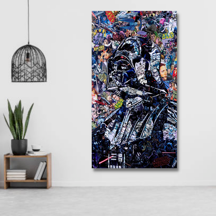 Skanto | Disney Star Wars Plakat Darth Vader Lerretsveggkunst - Veggdekorasjon - Berømt Veggkunst