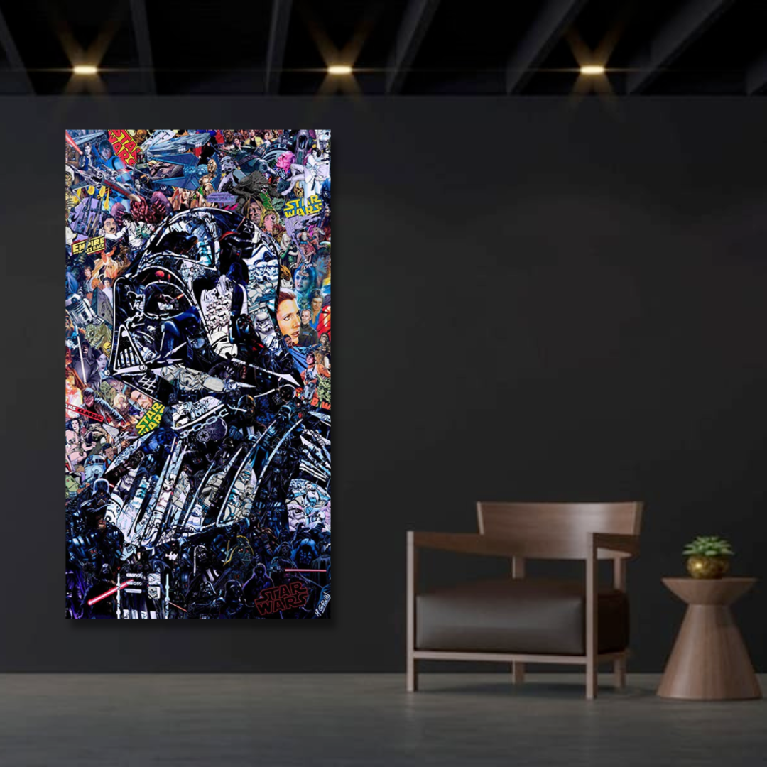 Skanto | Disney Star Wars Plakat Darth Vader Lerretsveggkunst - Veggdekorasjon - Berømt Veggkunst