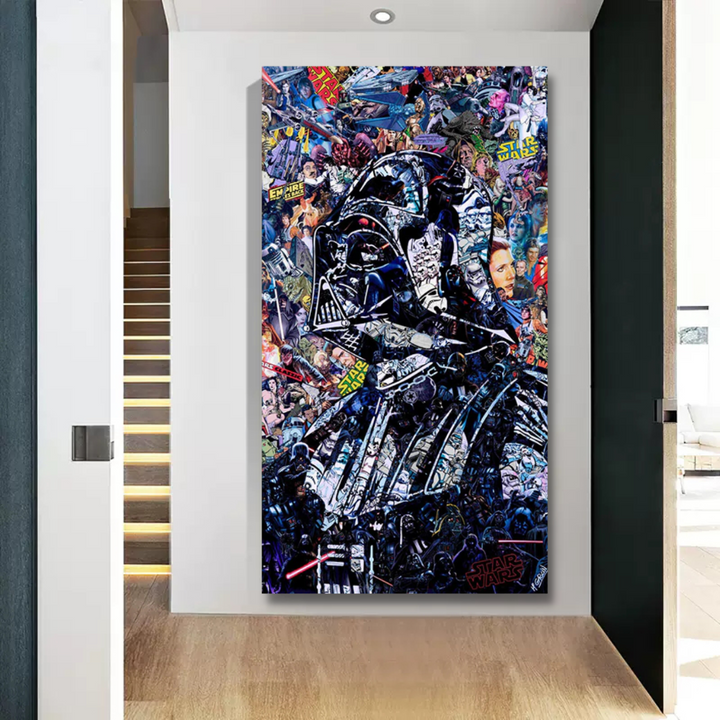 Skanto | Disney Star Wars Plakat Darth Vader Lerretsveggkunst - Veggdekorasjon - Berømt Veggkunst