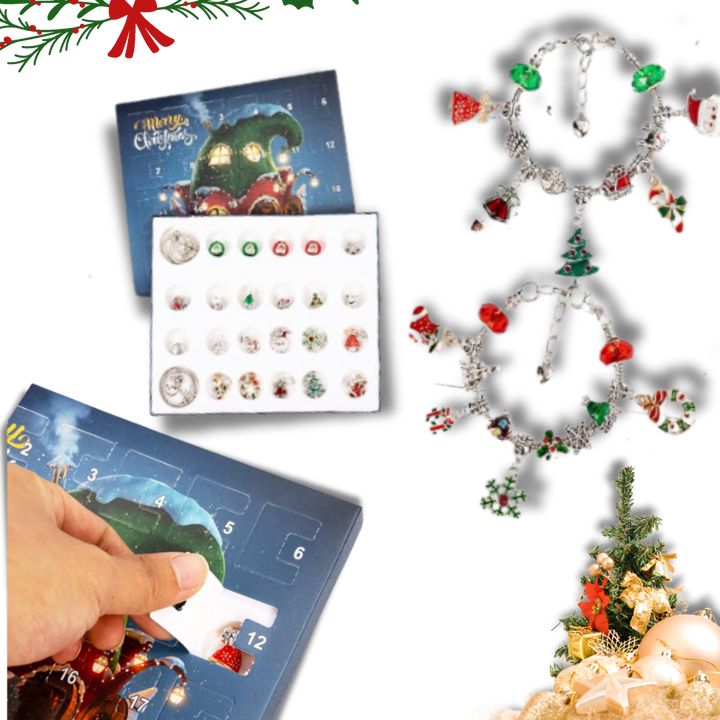 DIY Adventskalender 2025 – Smykker & Armbånd Sett for Jenter