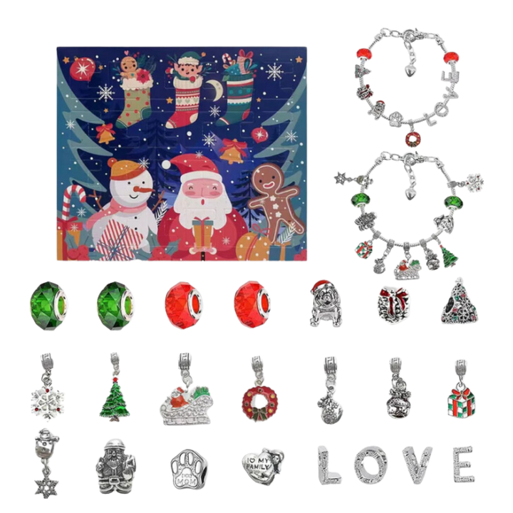 DIY Adventskalender 2025 – Smykker & Armbånd Sett for Jenter