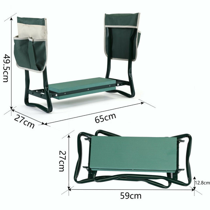 Hagekneeler - POLSTRET HAGESETE KNEELER MED HÅNDTAK Skanto