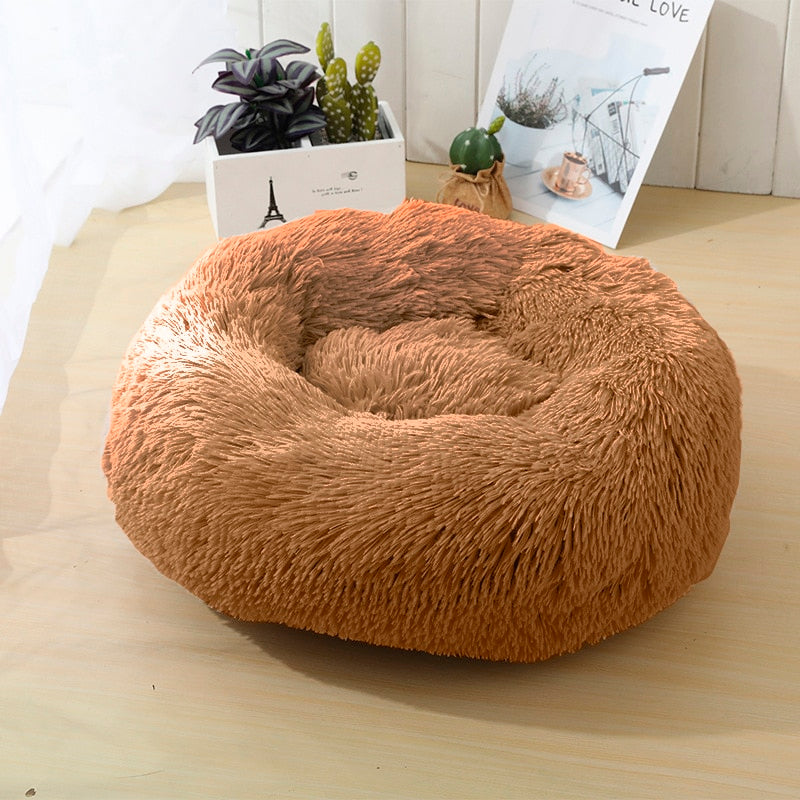 Myk og beroligende donut hundeseng (Mange farger) | Skanto