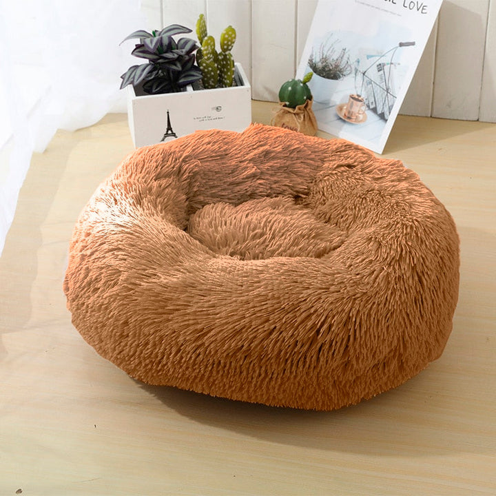 Myk og beroligende donut hundeseng (Mange farger) | Skanto