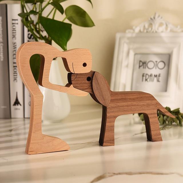 TimberPaw Håndlaget Hundefigur Bolleheis