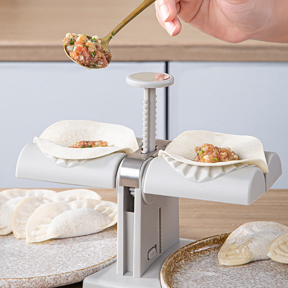 Dobbelt Hoder Automatisk Dumpling Lage Mold Manuell Trykk Maskin | Skanto