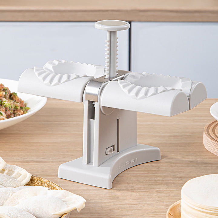Dobbelt Hoder Automatisk Dumplingsmaking Mold Manuell Pressmaskin | Skanto
