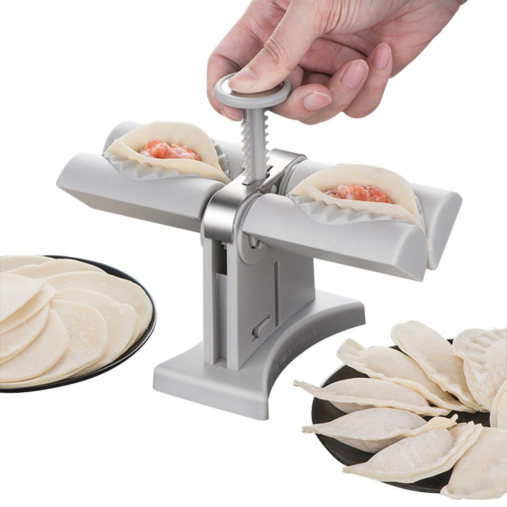 Dobbelt Hoder Automatisk Dumplingsmaking Mold Manuell Pressmaskin | Skanto