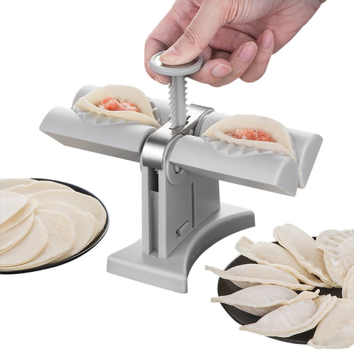 Dobbelt Hoder Automatisk Dumplingsmaking Mold Manuell Pressmaskin | Skanto
