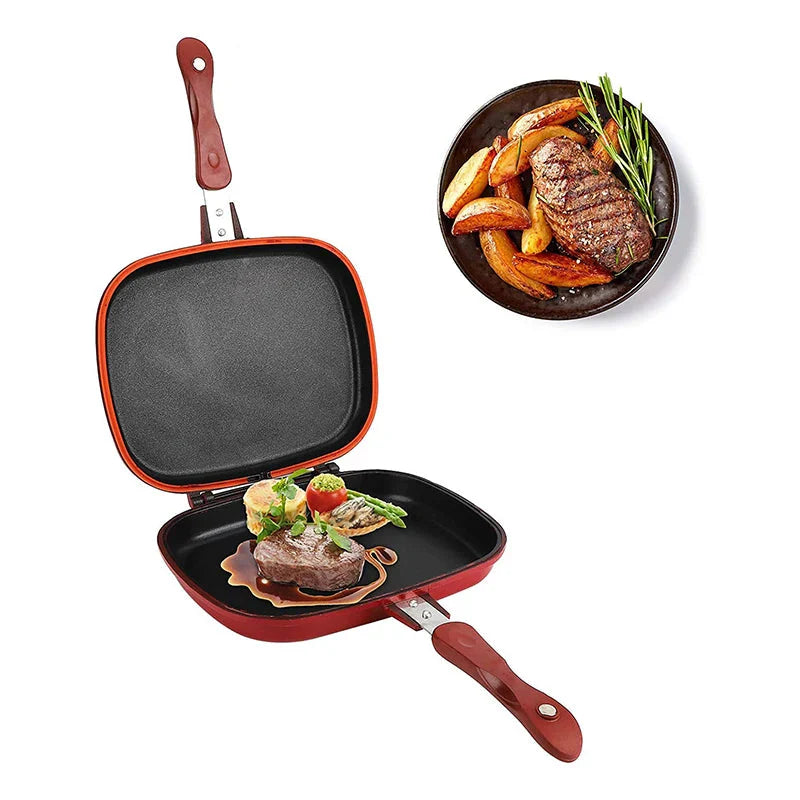 Dobbelt Sides Brød Stekepanne Non Stick Flere Formål Riste | Skanto