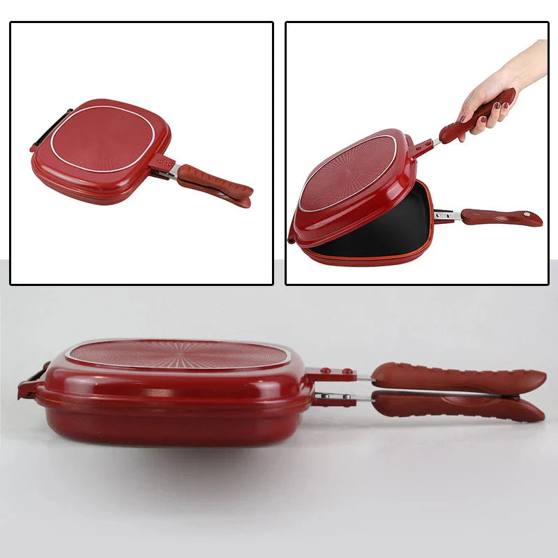 Dobbelt Sides Brød Stekepanne Non Stick Flere Formål Riste | Skanto