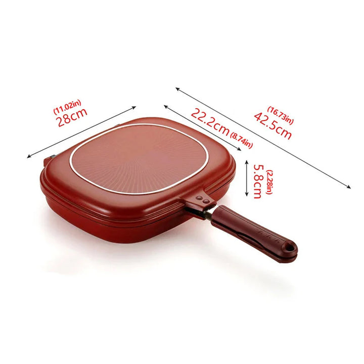 Dobbelt Sides Brød Stekepanne Non Stick Flere Formål Riste | Skanto