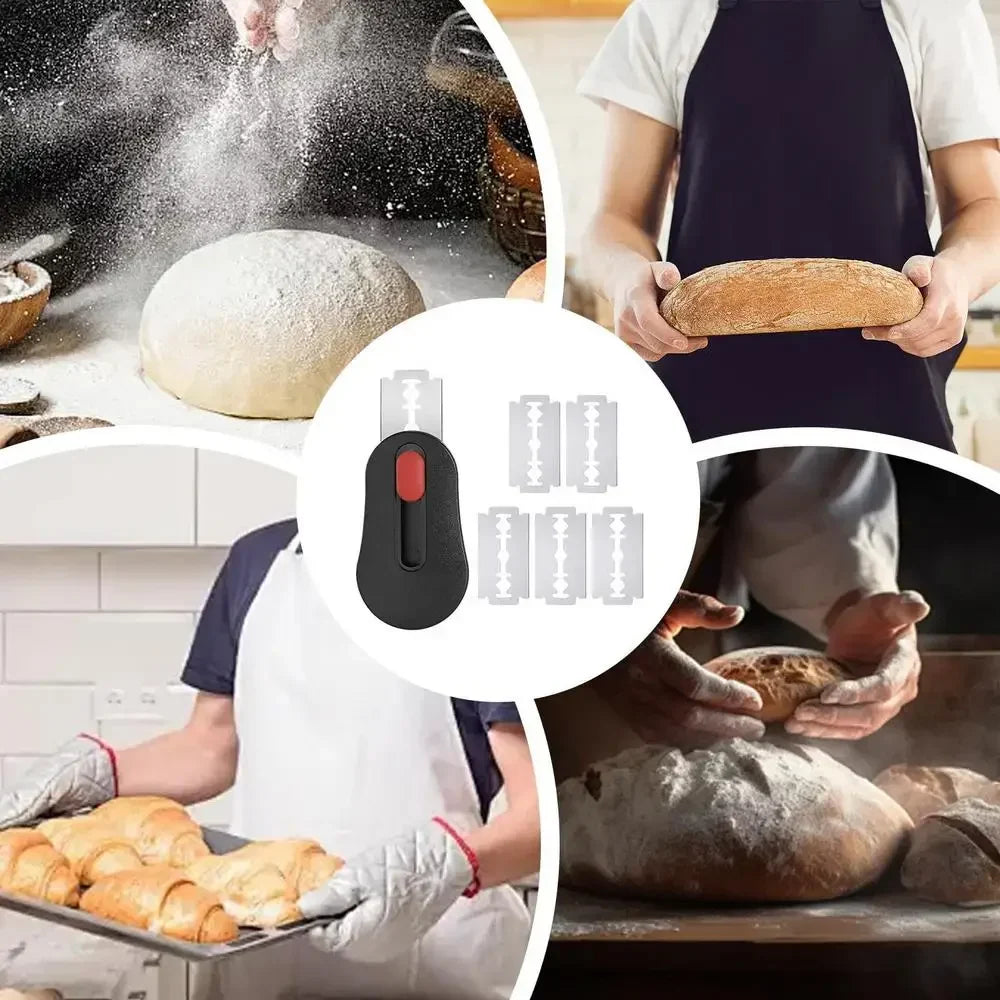 Dough Slashing Tool med 5 utskiftbare blader Baker's Bread Knife | Skanto
