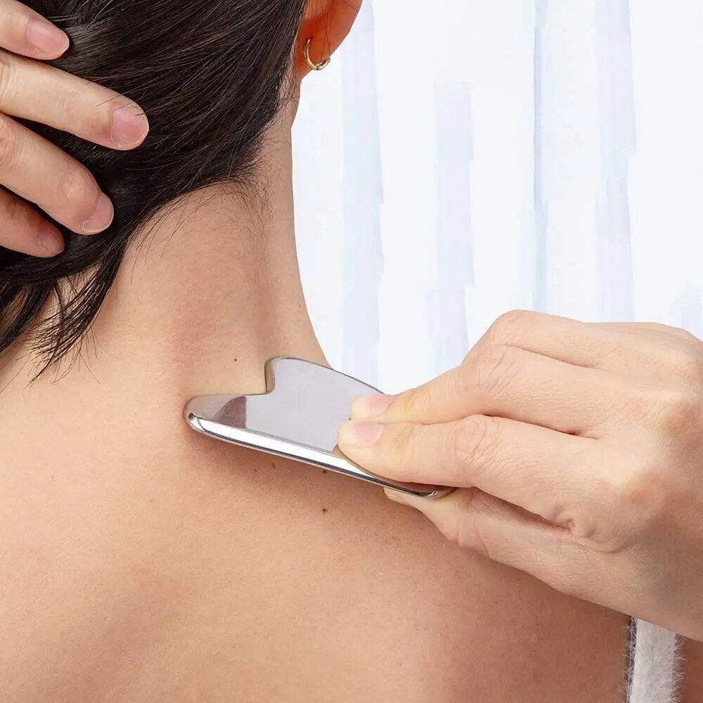Sculpt - Farvel spenninger - rynker fjernet - Gua Sha i rustfritt stål | Skanto