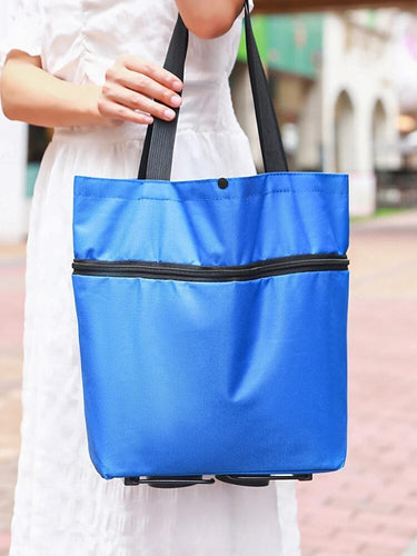 Skanto | ShopEase Bag - Rulleveske - Utvidbar - Enkel shopping - Behagelig og praktisk